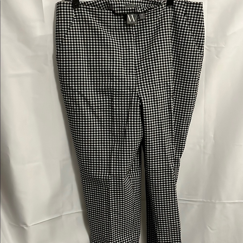 Worthington Slim Ankle Checkered Pants